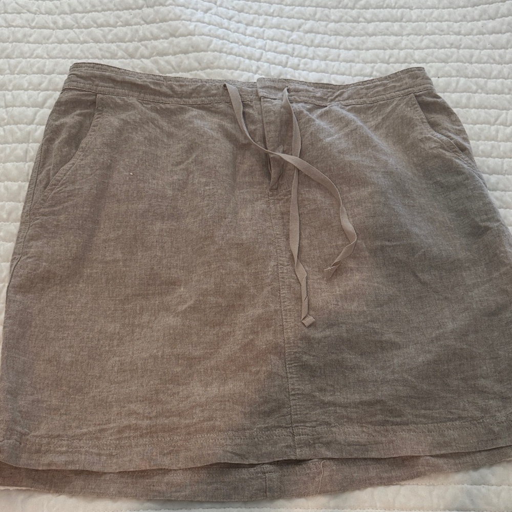 Max studio linen casual skirt